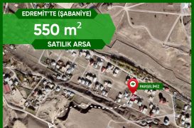 EDREMİT ŞABANİYE’DE 550 m² 4 Kata İmarlı Arsa