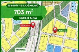 EDREMİT DOĞANLAR’DA 703 m2 İmarlı Köşe Parsel