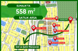 EDREMİT ELMALIK’TA  558 m² Villalık Arsa