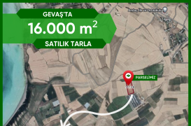 GEVAŞ’TA 16.000 m² ÇİFTLİĞE UYGUN TARLA