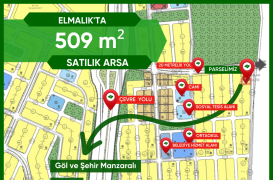 EDREMİT ELMALIK’TA  500 m² Villalık Arsa