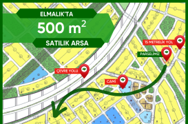 EDREMİT ELMALIK’TA  500 m² Yatırımlık Arsa