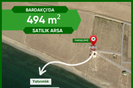 BARDAKÇI’DA 594 m² Villalık Satılık Arsa