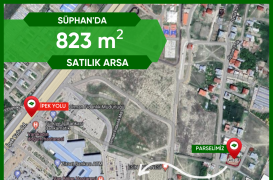 SÜPHAN’DA Ana Yola Yakın 823 m² Satılık Arsa