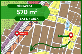 SÜPHAN’DA  Ana Yola Yakın 570 m² Satılık Arsa