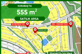 KURUBAŞ’TA  555 m² Satılık Arsa