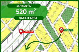 ELMALIK’TA 520 m² Satılık Arsa